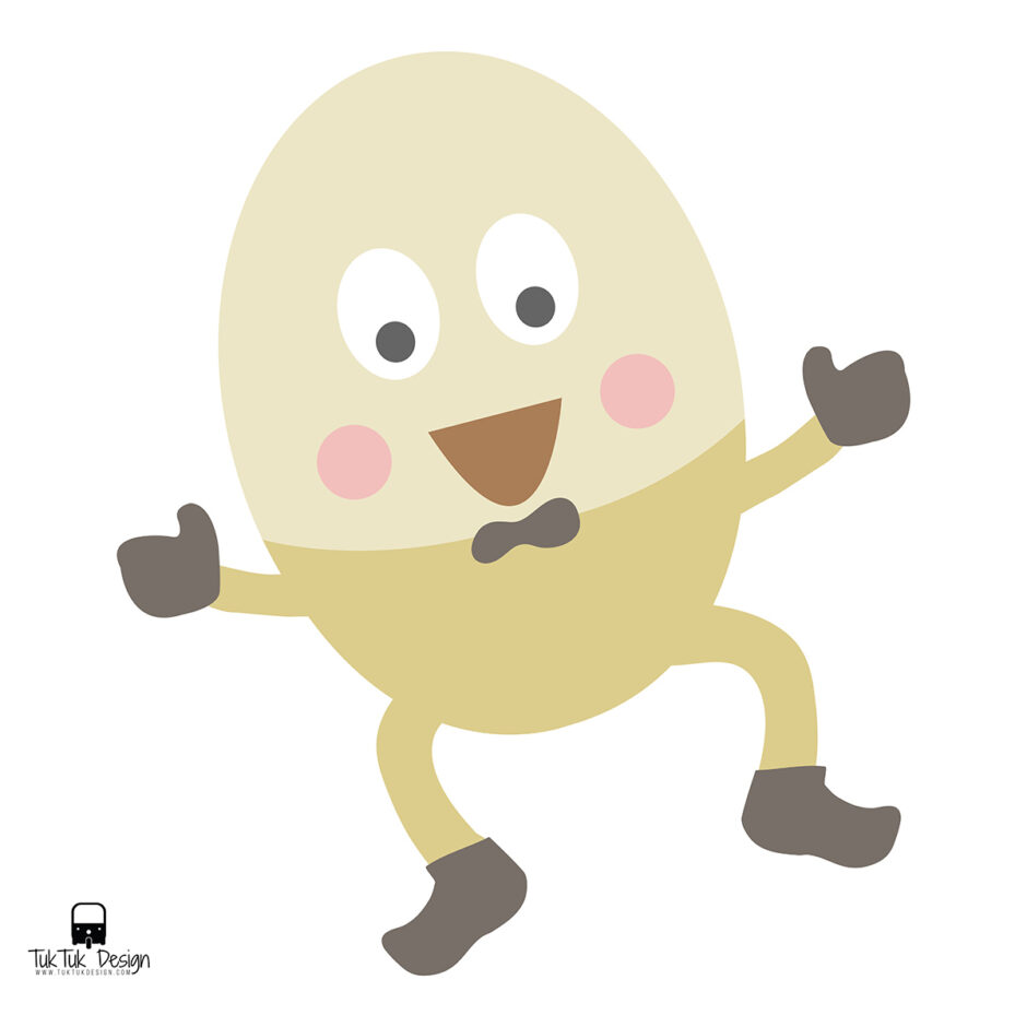 Humpty Dumpty Cartoon illustration